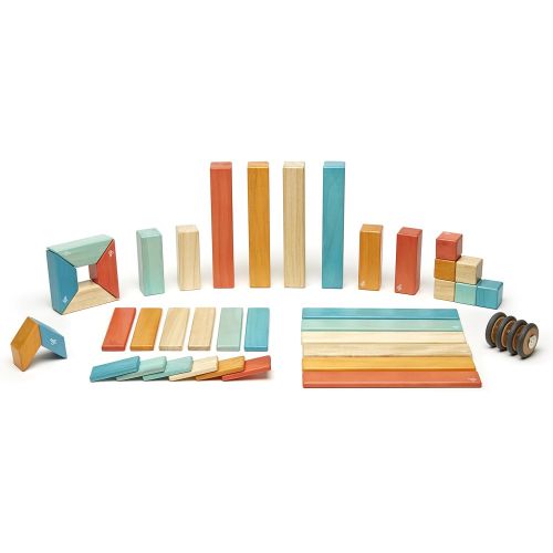  42 Piece Tegu Magnetic Wooden Block Set, Natural