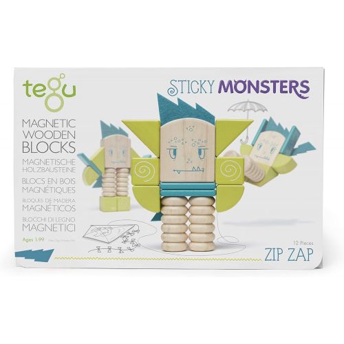  Tegu Beans & TUMTUM Magnetic Wooden Block Set