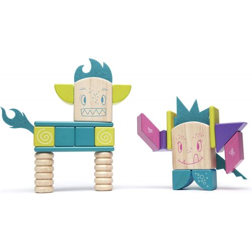  Tegu Beans & TUMTUM Magnetic Wooden Block Set