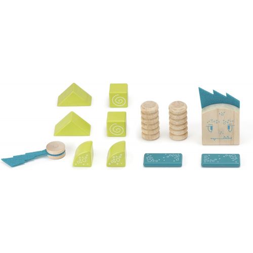  Tegu Beans & TUMTUM Magnetic Wooden Block Set