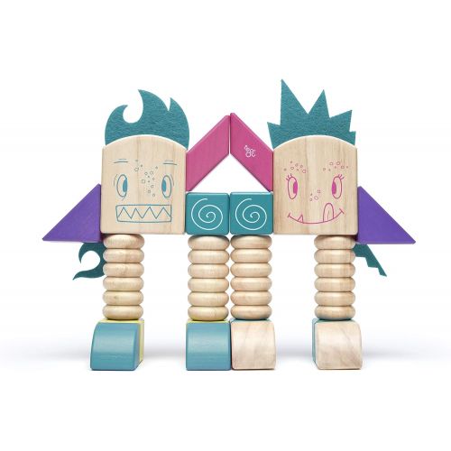  Tegu Beans & TUMTUM Magnetic Wooden Block Set