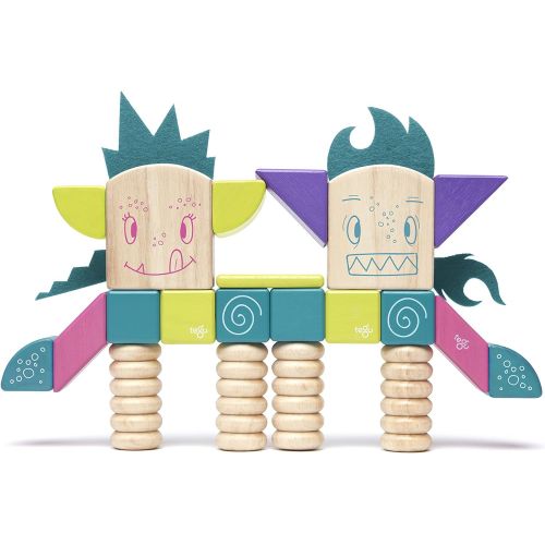  Tegu Beans & TUMTUM Magnetic Wooden Block Set