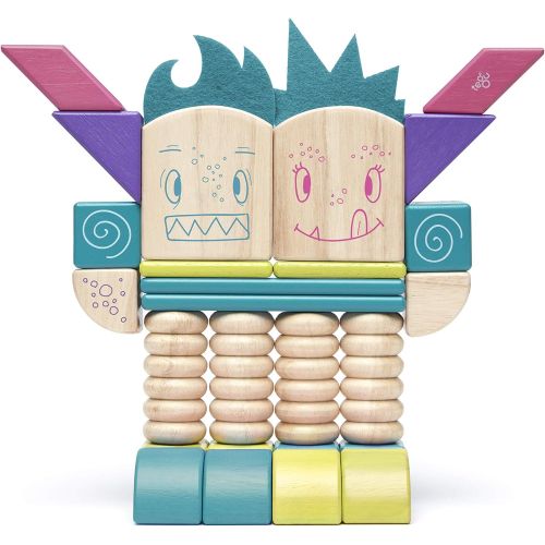  Tegu Beans & TUMTUM Magnetic Wooden Block Set