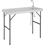 Tek Widget Portable Outdoor Folding Table with Sink/Faucet