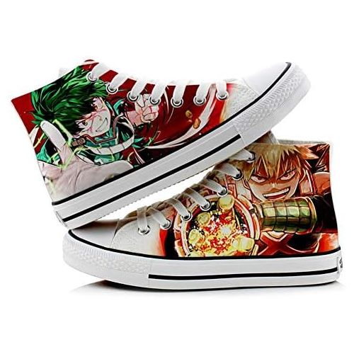  Telacos My Hero Academia Izuku Midoriya Katsuki Bakugo Shoto Todoroki Cosplay Shoes Canvas Shoes Sneakers 3 Choices