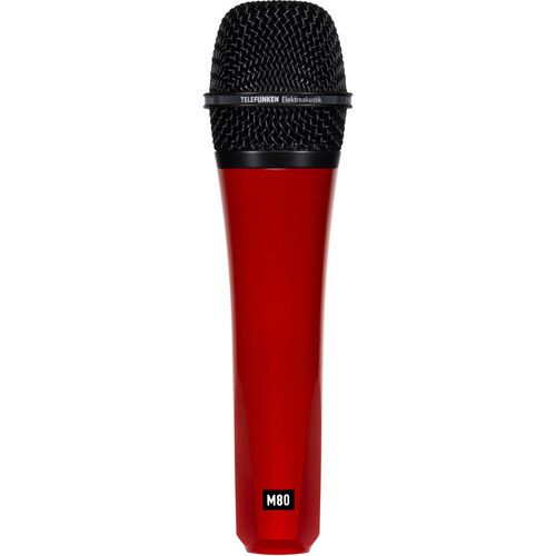  Telefunken M80 Custom Handheld Supercardioid Dynamic Microphone (Red Body, Black Grille)