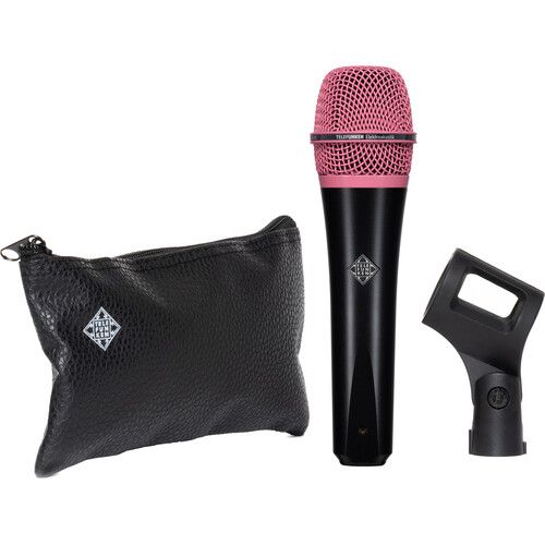  Telefunken M80 Custom Handheld Supercardioid Dynamic Microphone (Black Body, Pink Grille)