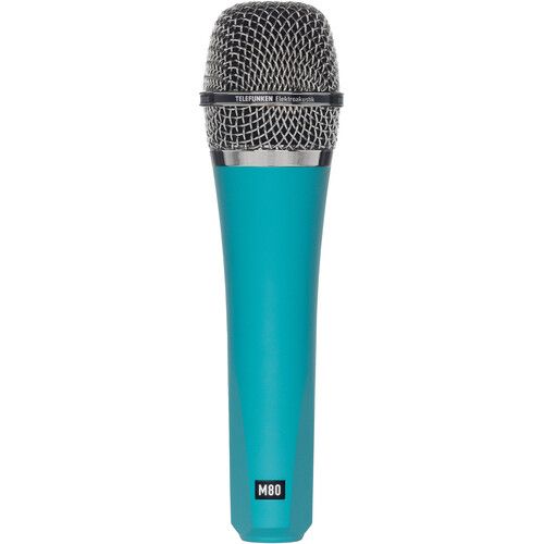  Telefunken M80 Custom Handheld Supercardioid Dynamic Microphone (Turquoise Body, Chrome Grille)