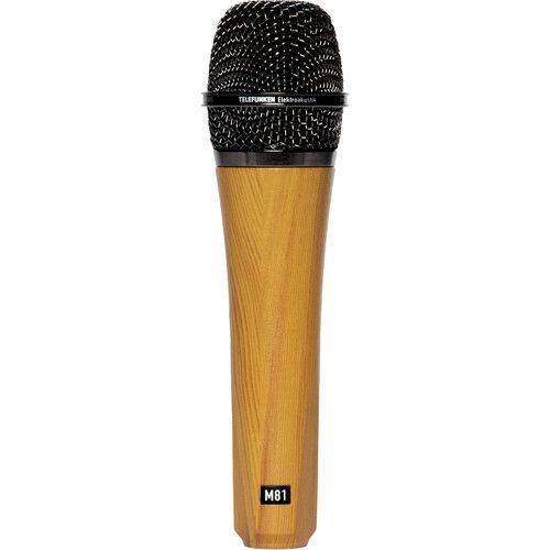  Telefunken M81 Custom Handheld Supercardioid Dynamic Microphone (Oak Wood Body, Chrome Grille)