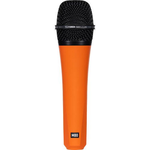  Telefunken M80 Custom Handheld Supercardioid Dynamic Microphone (Orange Body, Black Grille)