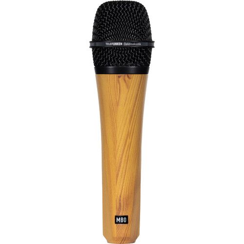  Telefunken M80 Custom Handheld Supercardioid Dynamic Microphone (Oak Body, Black Grille)