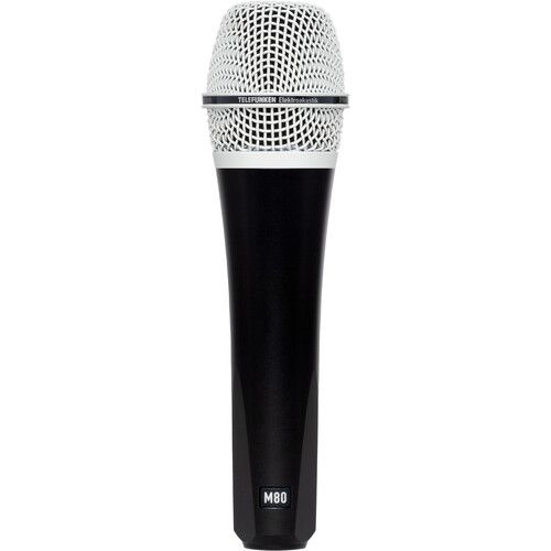  Telefunken M80 Custom Handheld Supercardioid Dynamic Microphone (Black Body, White Grille)