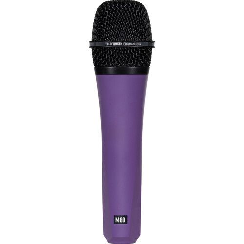  Telefunken M80 Custom Handheld Supercardioid Dynamic Microphone (Purple Body, Black Grille)