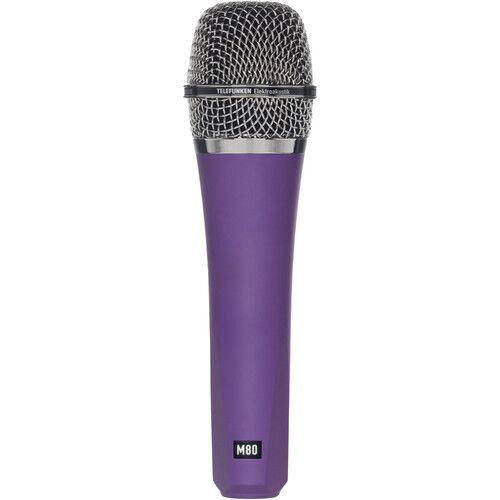  Telefunken M80 Custom Handheld Supercardioid Dynamic Microphone (Purple Body, Chrome Grille)