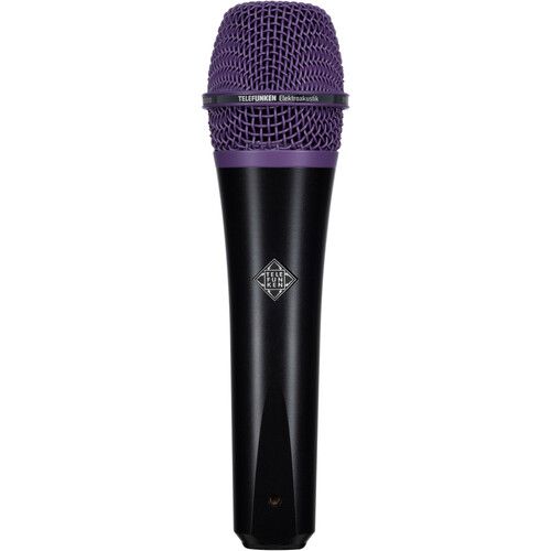  Telefunken M80 Custom Handheld Supercardioid Dynamic Microphone (Black Body, Purple Grille)