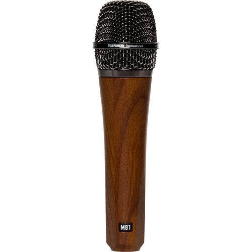  Telefunken M81 Custom Handheld Supercardioid Dynamic Microphone (Cherry Wood Body, Chrome Grille)