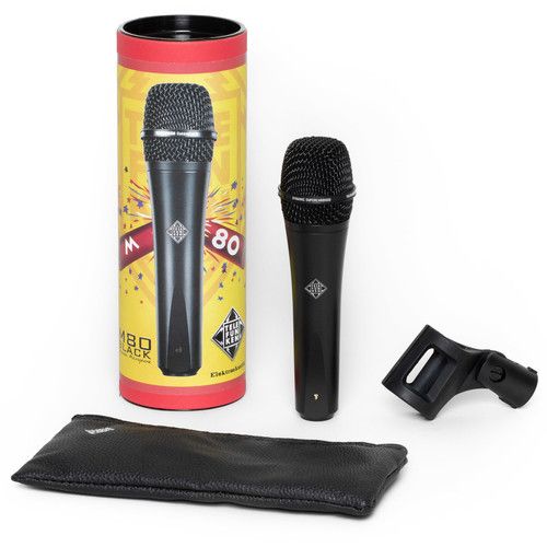  Telefunken M80 Custom Handheld Supercardioid Dynamic Microphone (Black Body, Black Grille)