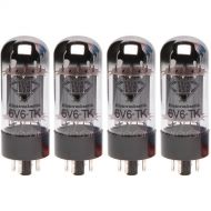 Telefunken 6V6-TK Black Diamond Series Vacuum Tubes (Matched Set of Four)