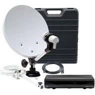 [아마존베스트]-Service-Informationen Telestar HDTV SAT Camping Satellite System with Imperial DB 6 S HD (HD Receiver, 35 cm Mirror, Single LNB, Cable, Various Holder) Black
