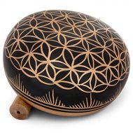 Telsha Meditative 6 inch Flower of Life Design Singing Bowl with Mallet and Cushion. Tibetan Sound Bowls for Energy Healing, Mindfulness, Grounding, Zen, Meditation, Feng Shui Meditation명상종 싱잉볼
