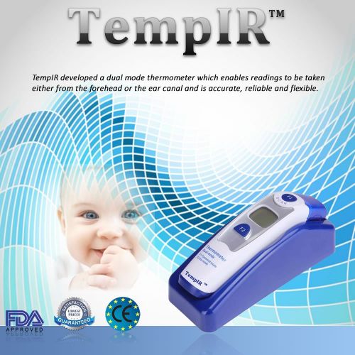  TempIR Best Baby Thermometer - Forehead and Ear Thermometer - FDA and CE Approved - 510k Certification -...