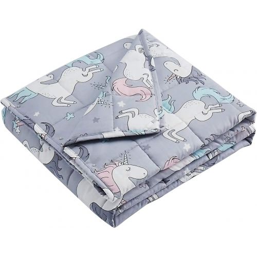  [아마존베스트]TEMPCORE Weighted Blanket for Kids 5lbs, Toddler Weighted Blanket 100% Breathable and Soft Cotton Cover (Blue,Polar Bear), Kids Weighted Blanket 5 lbs Heavy Blanket, Soft Material