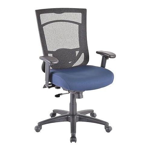 템퍼페딕 Tempur-Pedic TP7000 Mesh Back Fabric Task Chair, Black and Cobalt (TP7000-COBALT)