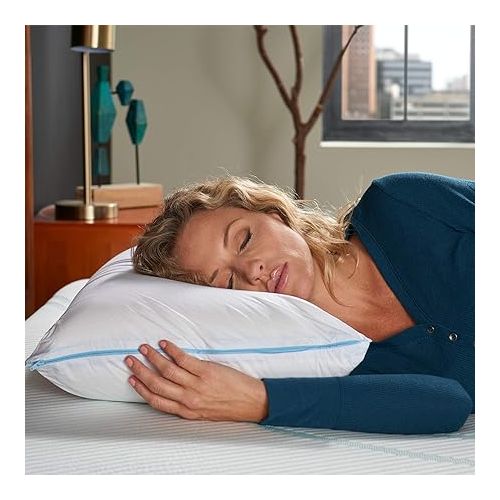 템퍼페딕 Tempur-Pedic Cloud Breeze Dual Cooling Pillow (King) and TEMPUR-Protect Pillow Protector (King)