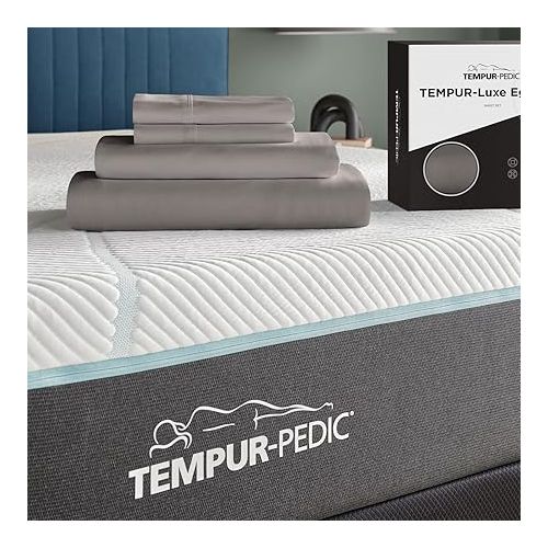 템퍼페딕 TEMPUR Luxe Egyptian Cotton Sheet Set Cool Gray - TwinXL