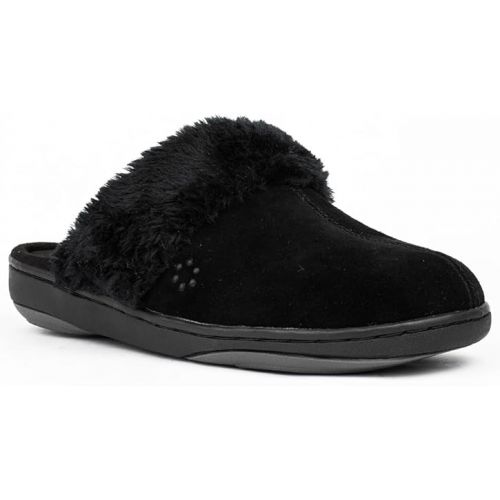 템퍼페딕 Tempur-Pedic Women's Kensley Clog Slipper,Black Suede,US 7 M