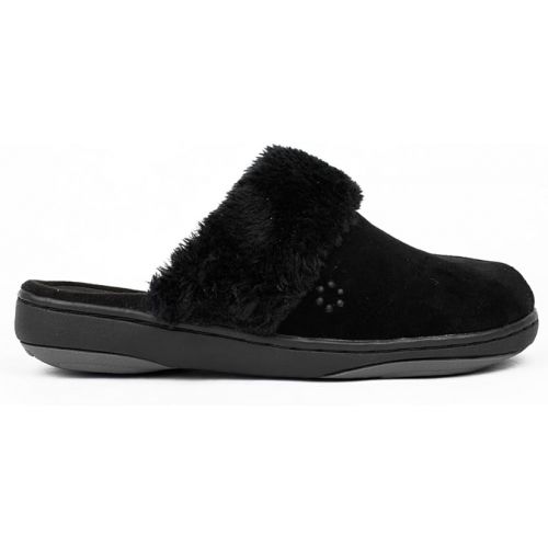 템퍼페딕 Tempur-Pedic Women's Kensley Clog Slipper,Black Suede,US 7 M