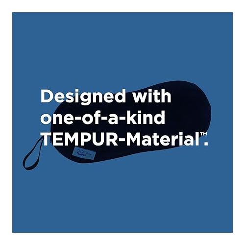 템퍼페딕 Tempur-Pedic All-Purpose Memory Foam Travel Pillow, Peanut-Shaped Lumbar Pillow for Neck and Back Pressure Relief, Navy