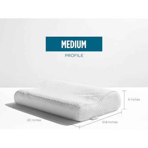  Tempur-Pedic TEMPUR-Ergo Neck Pillow Firm Support, Standard Size, White