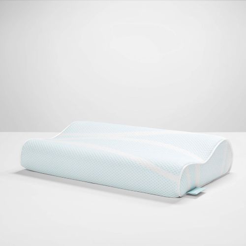  Tempur-Pedic TEMPUR-Breeze Cooling Neck Memory Foam Medium Firm Pillow, White