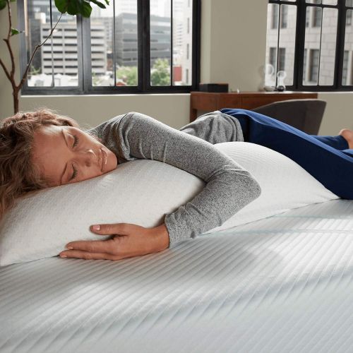 템퍼페딕 Tempur-Pedic TEMPUR-Body Pillow, Soft Support, Pressure Relief, Adaptable Comfort Washable Cover, Assembled in The USA, 5 YR Warranty, Standard