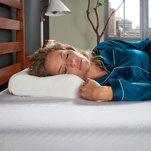 템퍼페딕 Tempur-Pedic TEMPUR-Ergo Neck Small Size Pillow, Firm Support, Adaptable Comfort & Relief Washable Cover, Assembled in The USA, 5 YR Warranty