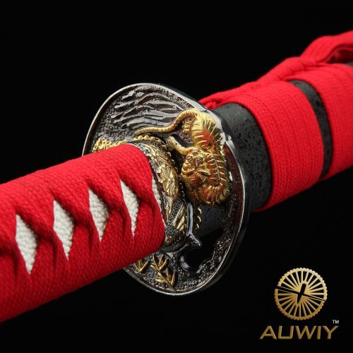  Ten Auwiy Ninja Sword, Handmade Japanese Sword Samurai Katana 1060 High Carbon Steel