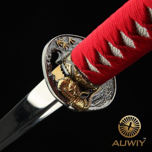  Ten Auwiy Ninja Sword, Handmade Japanese Sword Samurai Katana 1060 High Carbon Steel