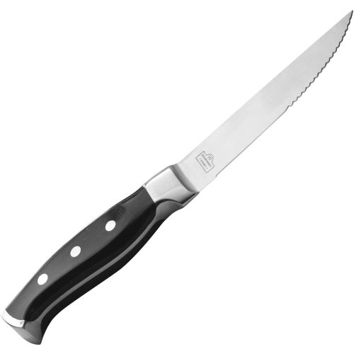  Ten Strawberry Street 10 Strawberry Street Steak Knives Black, Set of 4, Stainless Steel