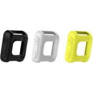 TenCloud Covers Compatible with Garmin Forerunner 35 Watch, Silicone Protector Case Replacement for Forerunner 35 Approach S20 Watch Accessories (White, Black, Lemon)