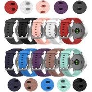 TenCloud 10-Pack Bands Compatible with Garmin Vivoactive 4S Washable Silicone Straps Sport Wristbands for vivoactive 4S