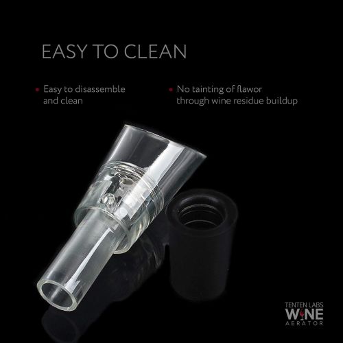  [아마존베스트]TenTen Labs Wine Aerator Pourer (2-pack) - Premium Decanter Spout - Gift Box Included