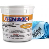 [아마존베스트]Tenax Marble Polishing Powder 1 kg Tub - 16x16 Microfiber Cloth - BUNDLE - 2 Items