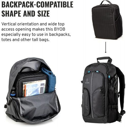  Tenba BYOB 10 DSLR Backpack Insert - Turns any bag into a camera bag for DSLR and Mirrorless cameras and lenses ? Blue (636-625)