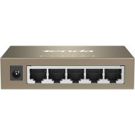 Tenda TEG1005D, 5 Port Gigabit Switch, Unmanaged Ethernet Switch, Network Splitter with Traffic Optimization, Plug & Play, Fanless Metal Design Network Switch, Limited Lifetime Protection