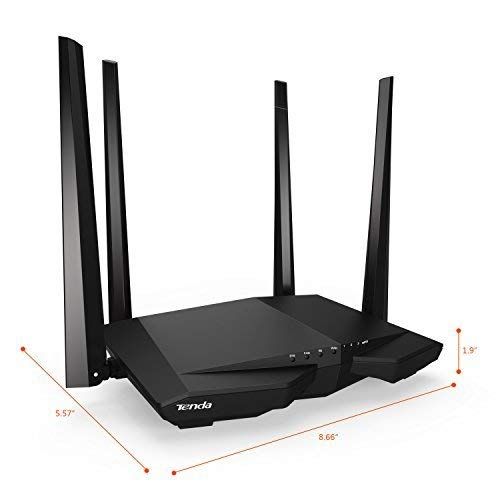  [아마존 핫딜]  [아마존핫딜]Tenda AC1200 Dual Band WiFi Router, High Speed Wireless Internet Router with Smart App, MU-MIMO for Home (AC6)