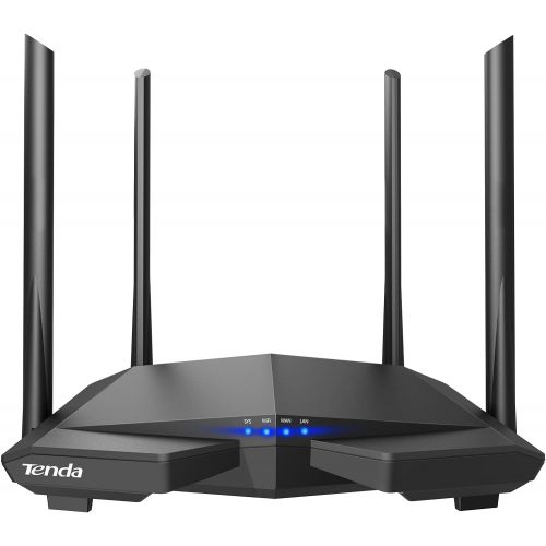  Tenda AC1200 Dual Band WiFi Router, High Speed Wireless Internet Router with Smart App, MU-MIMO for Home (AC6),Black