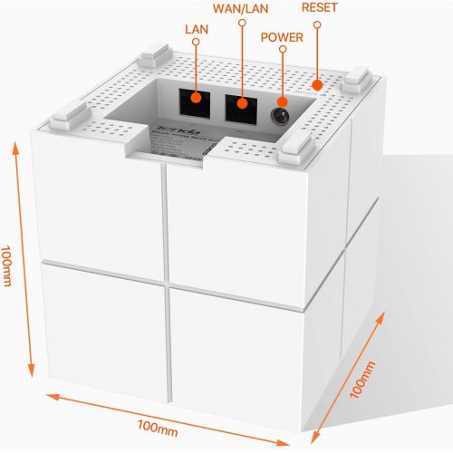  [아마존베스트]Tenda Whole Home Mesh WiFi System - Dual Band Gigabit AC1200 Router Replacement for SmartHome,Works with Amazon Alexa for 6000 sq.ft 6+ Room Coverage (MW6 3PK)