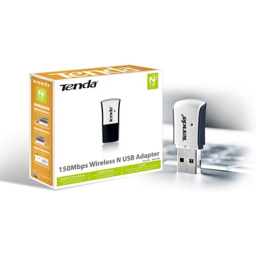  Tenda W311m 150 Mbps Mini Wireless USB Adapter Nic, Supports Soft Ap Functionality
