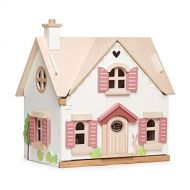 Tender Leaf Toys - Cottontail Cottage - Furnished 18.7 Tall Countryside Cottage Pretend Play Doll House - Encourage Creative and Imaginative Fun Play for Children 3+